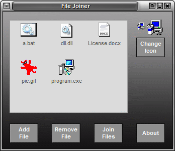 File Joiner, Exe Joiner, Exe Binder